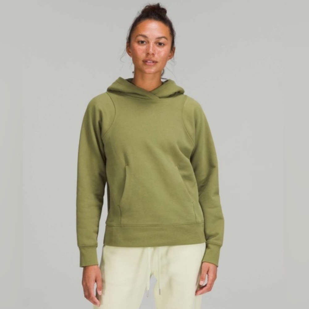 Lululemon Loungeful Hoodie - Bronze Green Size 8